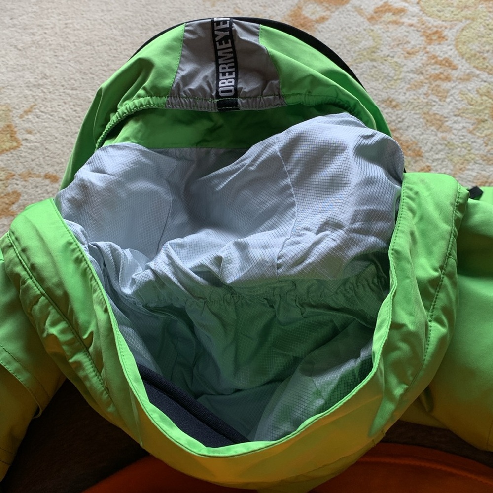 VINTAGE OBERMEYER NEON GREEN SKI JACKET - Picture 10 of 12